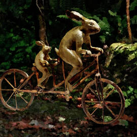 Rabbits Tandem Bicycle Race by Portraits By NC