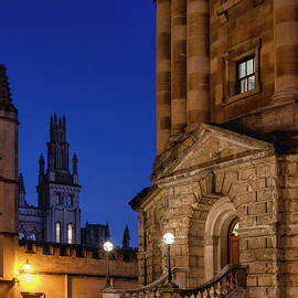 Radcliffe Camera at Night in December by Tim Gainey