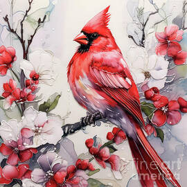Radiant Red Cardinal by Tina LeCour