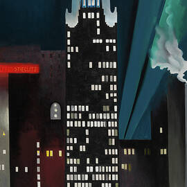 Radiator Building by night, New York by Georgia O'Keeffe by Georgia O'Keeffe