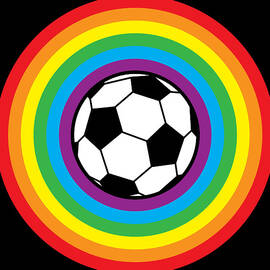 Rainbow Soccer Ball by Flippin Sweet Gear