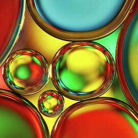Rainbow Sprinkle Oil Drops by Sharon Johnstone
