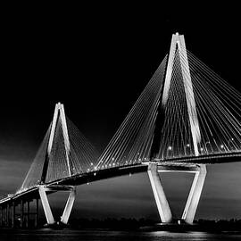 Ravenel Bridge at Night II by Jon Glaser