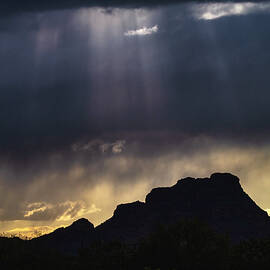 Rays Over Red Mountain  by Saija Lehtonen