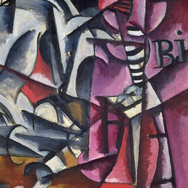 Red And Purple by Lyubov Popova