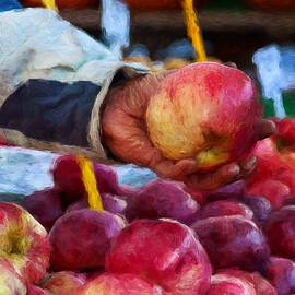 Red apples at Byward Market, Ottawa by Tatiana Travelways
