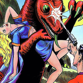Red Dinosaur Attack by Long Shot