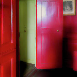 Red Door in Abstract by Kathi Isserman