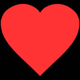 Red Heart Drawing by Flippin Sweet Gear