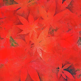 Red maple leaves by Karen Kaspar