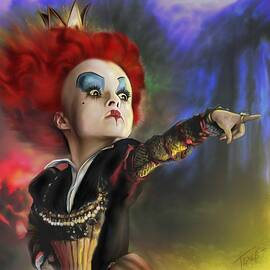 Red Queen Alice in Wonderland by Mark Tonelli