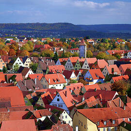 Red Roofs Of Rothenburg Ob Der Tauber by Douglas Taylor