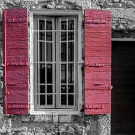 Red Shutters in Arles by W Chris Fooshee