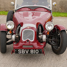 Red Three-wheeler on Lamb Holm by Bob Phillips