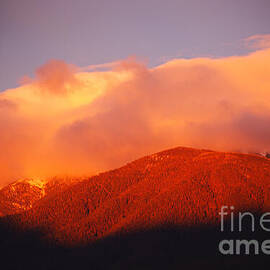 Red Yellow Blue Sunset by Joy Watson