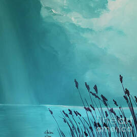 Reeds After The Storm by Jolanta Shiloni