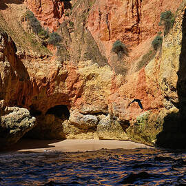 Reflective Algarve Rock Colors by Bob Phillips