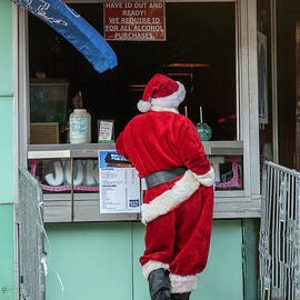 Refreshments For Santa Greeting Card by Sandi Kroll