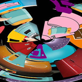 Retro Series - Appliances on the Spin Cycle by Ronald Mills