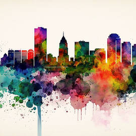 Richmond Virginia Skyline by Dieu Vuong Kha