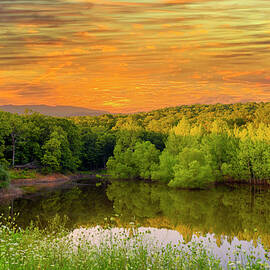 Ridge Lake Sunset at Goose Creek by Bill and Linda Tiepelman