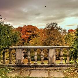 Ringwood Botanical Garden and Skyland Manor autumn scenic view by Geraldine Scull