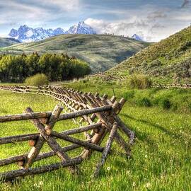 Road To The Tetons by Randall Dill
