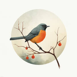 Robin Bird Illustration by Lourry Legarde