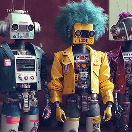 Robot Punks 3 by Peter Cubbin