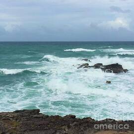 Rocky Teal Waters by CR Greaves