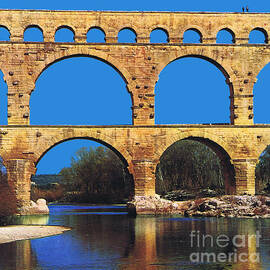 Roman bridge Du Gard by Arkitekta Art