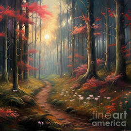 Romantic Forest by Jutta Maria Pusl