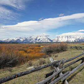Rustic Fence in the Grand Teton National Park by Paul Hamilton
