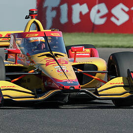 Ryan Hunter Reay At Indianapolis Motor Speedway by Steve Gass
