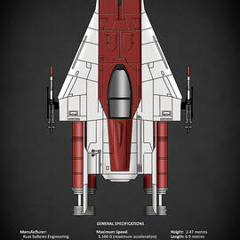RZ-1 A-wing interceptor by Mark Rogan