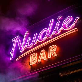 The nudie bar neon sign 3  by Bob Orsillo Studio d'artista