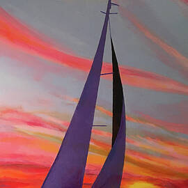 Sailing at Sunset by Morgan Kari