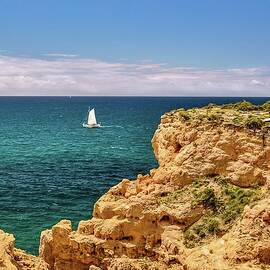 Sailing Off the Algarve Coast in Portugal by Rebecca Herranen