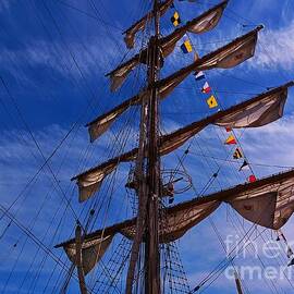 Sails On The Gloria Tall Ship by Poet's Eye