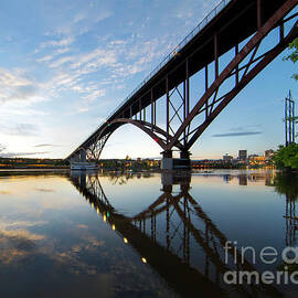   Saint Paul Minnesota Mississippi River Under the High Bridge by Wayne Moran