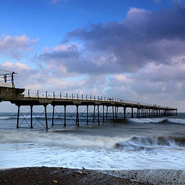 Saltburn pier blue hour 1074 by Philip Chalk