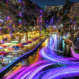 San Antonio Riverwalk at Night by Stephen Stookey