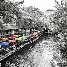 San Antonio Riverwalk - selective color by Scott Pellegrin