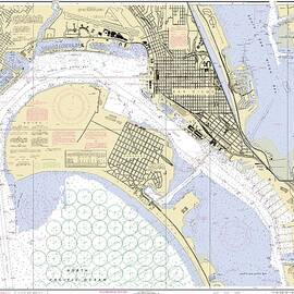SAN DIEGO BAY CALIFORNIA, NOAA CHART 18773A by Nautical Chartworks