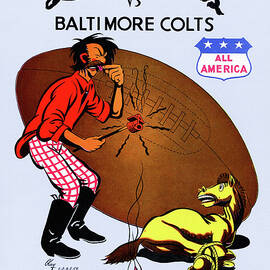 San Francisco 49ers vs Colts 1947 Program by Big 88 Artworks