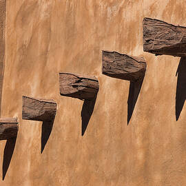 Santa Fe - Typical Adobe Light and Shadow by Allen Beatty