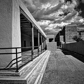 Sante Fe Gallery Alley in BW by Michael R Anderson