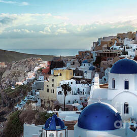 Santorini Sunset by M G Whittingham