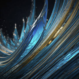 sapphire Gemstone abstract 002 by VR Vision Studios