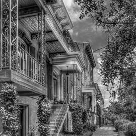 Savannah GA Seemingly Unending Magnificent Grandeur BW American Haven of Historical Architecture Art by Reid Callaway